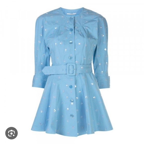 The Attico Sequin Embellished Shirt Dress Size XS - Picture 1 of 6